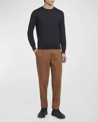 Zegna Men's Cashmere Crewneck Sweater | Thumbnail 2