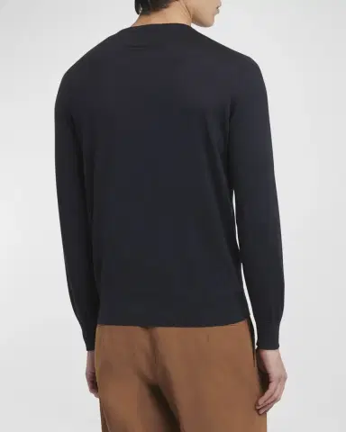 Zegna Men's Cashmere Crewneck Sweater | Thumbnail 3