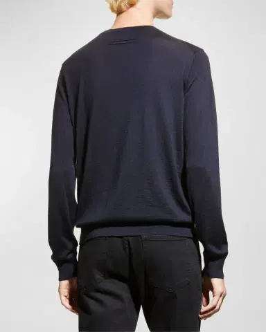 Zegna Men's Cashmere Crewneck Sweater | Thumbnail 6