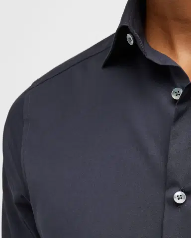 Zegna Men's Trofeo Comfort Cotton Shirt | Thumbnail 5 Zegna Men's Trofeo Comfort Cotton Shirt | Thumbnail 5