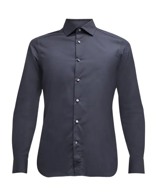 ZEGNA Men 's Trofeo Comfort Cotton Shirt