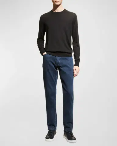 Zegna Men's Cashmere Crewneck Sweater | Thumbnail 2
