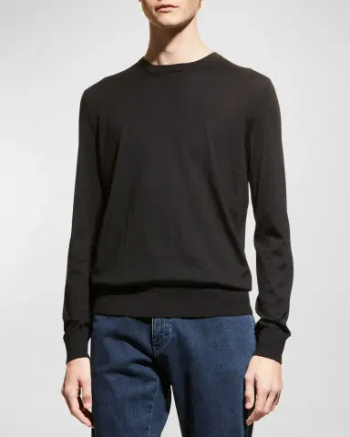 Zegna Men's Cashmere Crewneck Sweater | Thumbnail 4