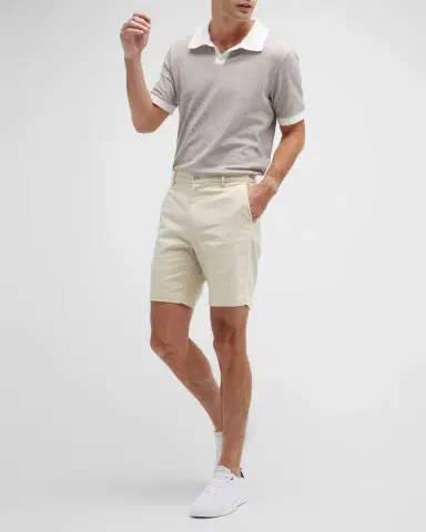 Peter Millar Men 's Pilot Flat Front Shorts | Thumbnail 6
