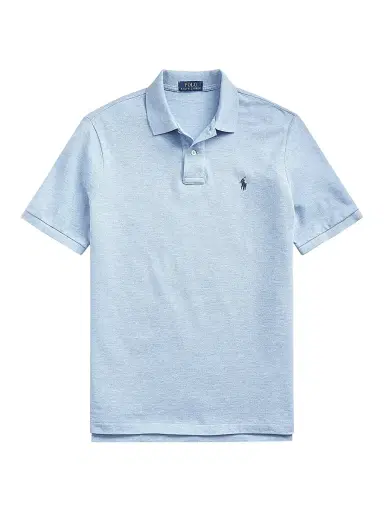 Polo Ralph Lauren Men's Mesh Classic-Fit Polo Shirt - Isle Heather - Size XXL | Thumbnail 1