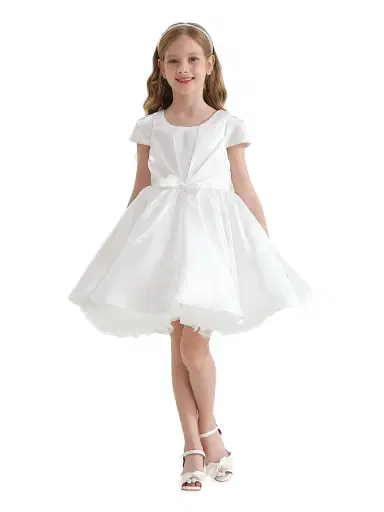 Tulleen Little Girl's & Girl's Solera Dress - White | Thumbnail 3