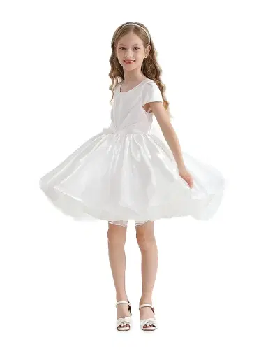 Tulleen Little Girl's & Girl's Solera Dress - White | Thumbnail 4