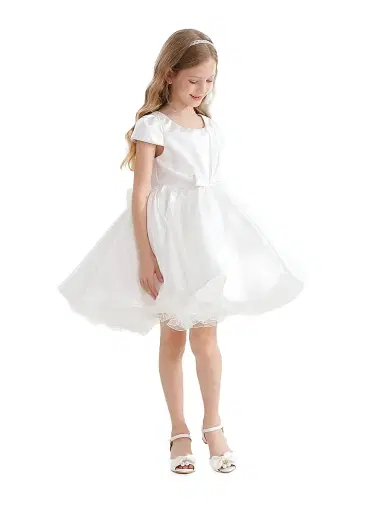 Tulleen Little Girl's & Girl's Solera Dress - White | Thumbnail 5