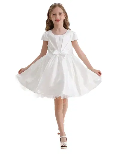 Tulleen Little Girl's & Girl's Solera Dress - White | Thumbnail 6