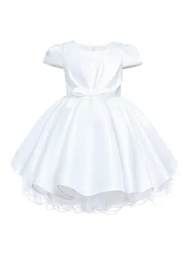 Tulleen Little Girl's & Girl's Solera Dress - White | Thumbnail 1