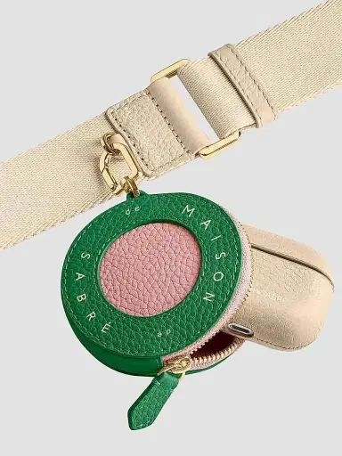 Maison de Sabre Women's Leather Coin Purse - Emerald Lily | Thumbnail 2