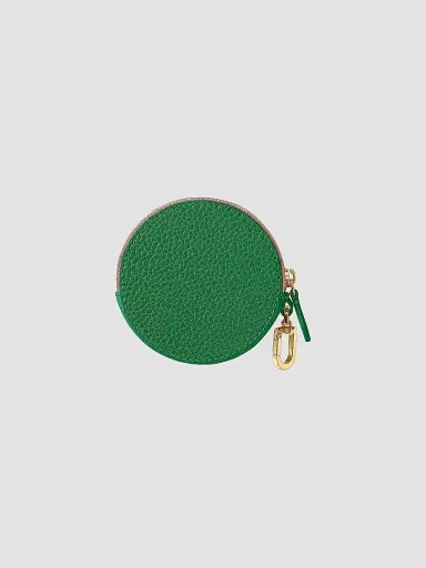 Maison de Sabre Women's Leather Coin Purse - Emerald Lily | Thumbnail 4