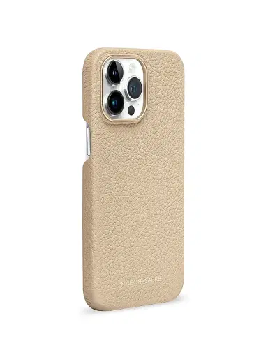 MAISON de SABRÉ Leather Phone Case (iPhone 14 Pro) - Saharan Beige | Thumbnail 3