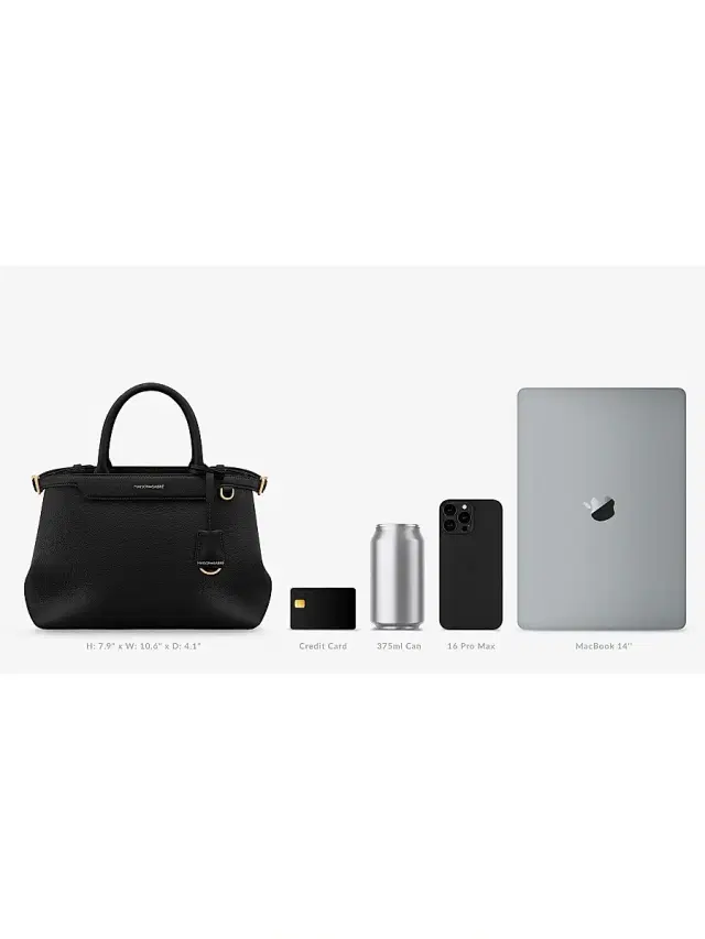 Maison de Sabre Women's The  Palais Top Handle Bag - Black Caviar
