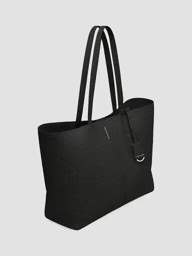 MAISON de SABRÉ Women's Leather Snap Soft Tote Bag - Rouge Noir | Thumbnail 5