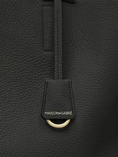 MAISON de SABRÉ Women's Leather Snap Soft Tote Bag - Rouge Noir | Thumbnail 6