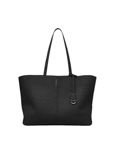 MAISON de SABRÉ Women's Leather Snap Soft Tote Bag - Rouge Noir | Thumbnail 1