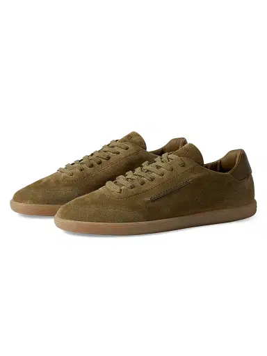 ZEGNA Men's 232 Suede Sneakers - Olive Green | Thumbnail 2