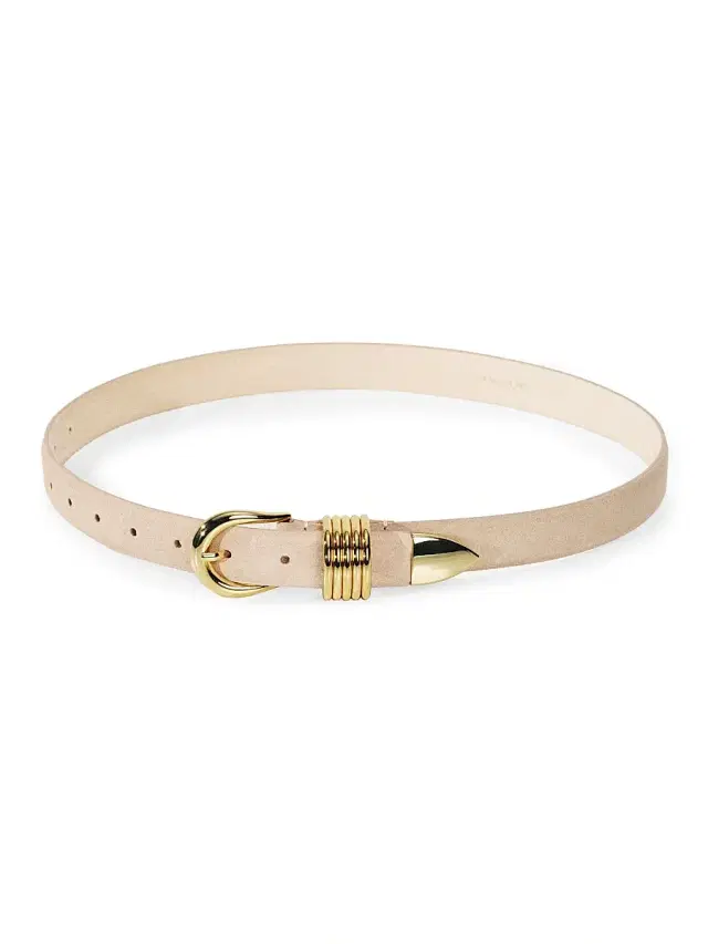 Déhanche Women's Hollyhock Suede Belt - Beige Gold