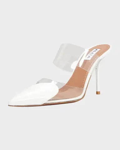 Alaïa Coeur Clear Cap-Toe Mule Pumps | Thumbnail 2