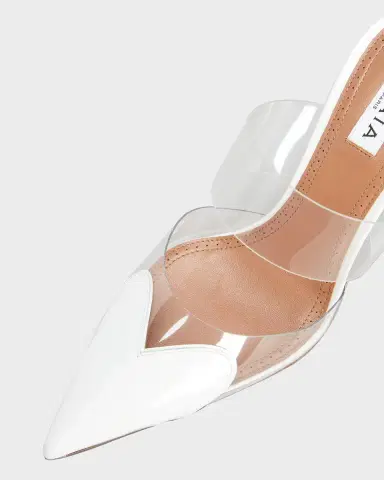 Alaïa Coeur Clear Cap-Toe Mule Pumps | Thumbnail 4