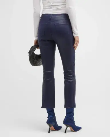 L'Agence Kendra High-Rise Coated Crop Flare Jeans | Thumbnail 7 L'Agence Kendra High-Rise Coated Crop Flare Jeans | Thumbnail 7
