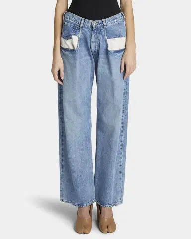 Maison Margiela 5-Pocket Wide-Leg Denim Pants | Thumbnail 2 Maison Margiela 5-Pocket Wide-Leg Denim Pants | Thumbnail 2