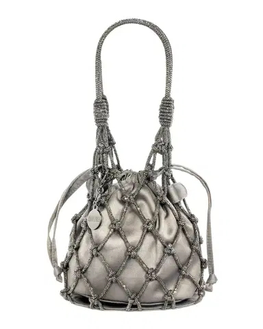 Judith Leiber Couture Sparkle Crystal Net Top-Handle Bag | Thumbnail 1 Judith Leiber Couture Sparkle Crystal Net Top-Handle Bag | Thumbnail 1