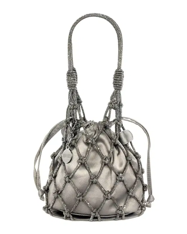 Judith Leiber Couture Sparkle Crystal Net Top-Handle Bag