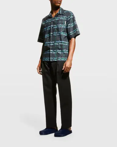 Marni Men's Fussbett Calf Hair Sabot Mules | Thumbnail 4 Marni Men's Fussbett Calf Hair Sabot Mules | Thumbnail 4