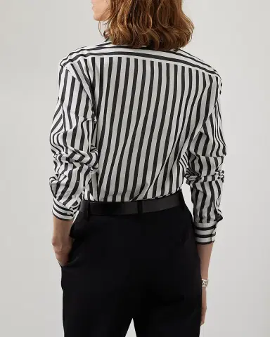 Ralph Lauren Collection Capri Relaxed Fit Striped Cotton Shirt | Thumbnail 3 Ralph Lauren Collection Capri Relaxed Fit Striped Cotton Shirt | Thumbnail 3