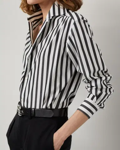 Ralph Lauren Collection Capri Relaxed Fit Striped Cotton Shirt | Thumbnail 5 Ralph Lauren Collection Capri Relaxed Fit Striped Cotton Shirt | Thumbnail 5