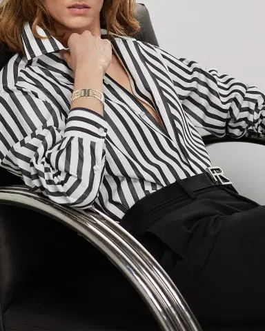 Ralph Lauren Collection Capri Relaxed Fit Striped Cotton Shirt | Thumbnail 7 Ralph Lauren Collection Capri Relaxed Fit Striped Cotton Shirt | Thumbnail 7