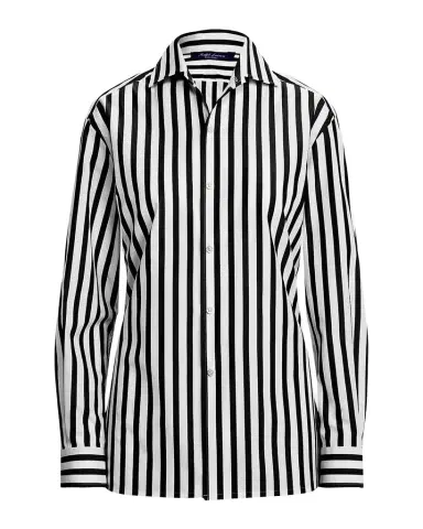 Ralph Lauren Collection Capri Relaxed Fit Striped Cotton Shirt | Thumbnail 1 Ralph Lauren Collection Capri Relaxed Fit Striped Cotton Shirt | Thumbnail 1