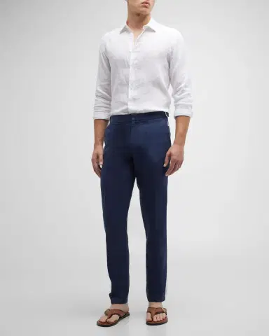 Orlebar Brown Men's Griffon Linen Trousers | Thumbnail 2 Orlebar Brown Men's Griffon Linen Trousers | Thumbnail 2