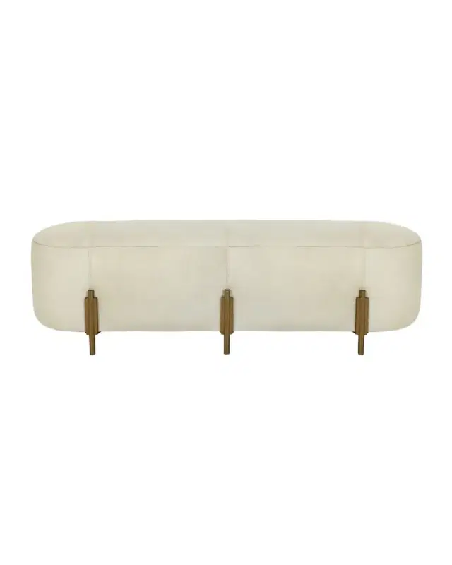 Arteriors Justin Hairhide Bench 62"