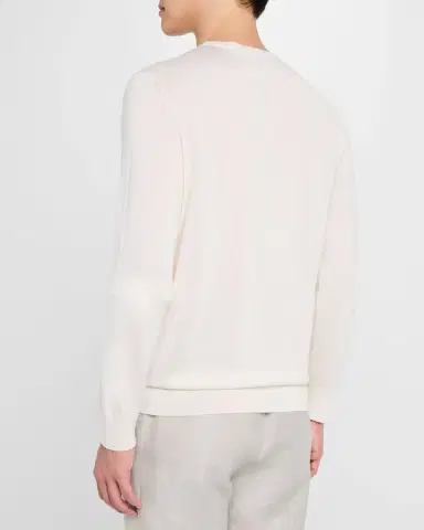 Zegna Men's Cashmere Crewneck Sweater | Thumbnail 2