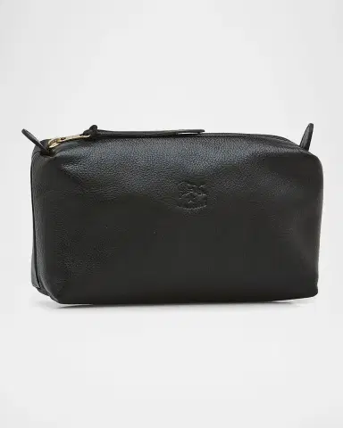 Il Bisonte Classic Zip Leather Cosmetic Bag | Thumbnail 2 Il Bisonte Classic Zip Leather Cosmetic Bag | Thumbnail 2