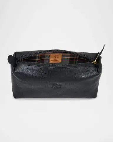 Il Bisonte Classic Zip Leather Cosmetic Bag | Thumbnail 3 Il Bisonte Classic Zip Leather Cosmetic Bag | Thumbnail 3