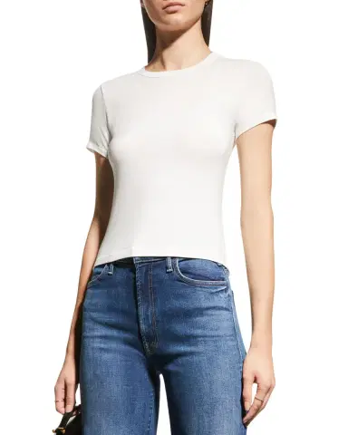 rag & bone Luca Slim Short-Sleeve Baby Tee | Thumbnail 2
