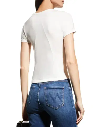 rag & bone Luca Slim Short-Sleeve Baby Tee | Thumbnail 6