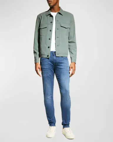 7 for all mankind Men 's Slimmy Taper Skinny Jeans | Thumbnail 2