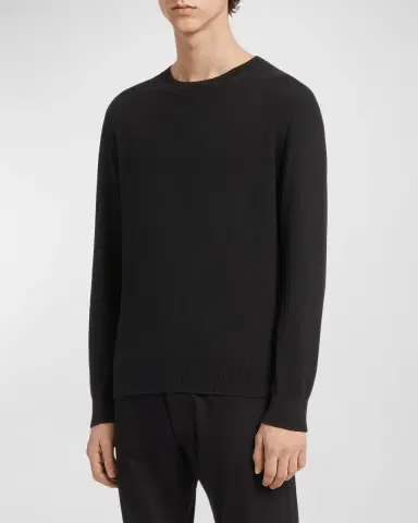 Zegna Men's Cashmere Crewneck Sweater | Thumbnail 2
