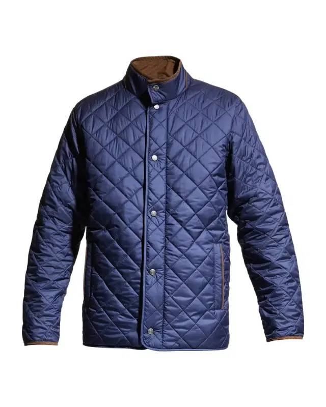 Peter Millar Men 's Suffolk Quilted Travel Coat
