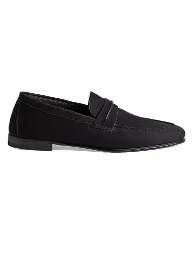 Zegna Men's Secondskin Mocassin Loafers - Navy Blue - Size 12 | Thumbnail 1 Zegna Men's Secondskin Mocassin Loafers - Navy Blue - Size 12 | Thumbnail 1