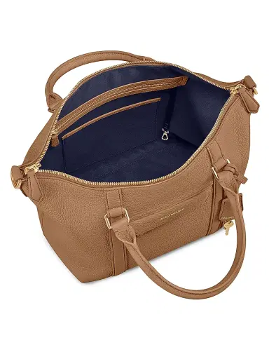 MAISON de SABRÉ Women's Leather Crossbody Weekender Bag - Sandstone Brown | Thumbnail 7