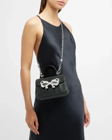 Judith Leiber Couture Bow Crystal Top-Handle Bag | Thumbnail 4