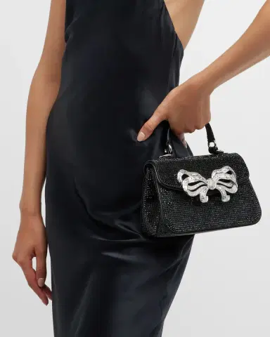 Judith Leiber Couture Bow Crystal Top-Handle Bag | Thumbnail 6