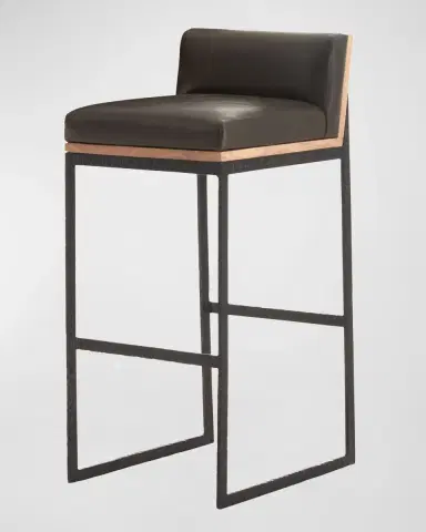 Arteriors Marmont Leather 31" Bar Stool | Thumbnail 2 Arteriors Marmont Leather 31" Bar Stool | Thumbnail 2