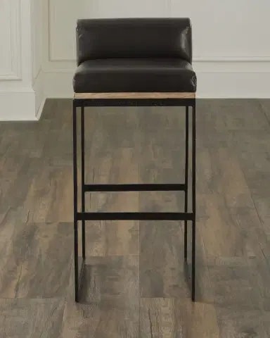 Arteriors Marmont Leather 31" Bar Stool | Thumbnail 1 Arteriors Marmont Leather 31" Bar Stool | Thumbnail 1
